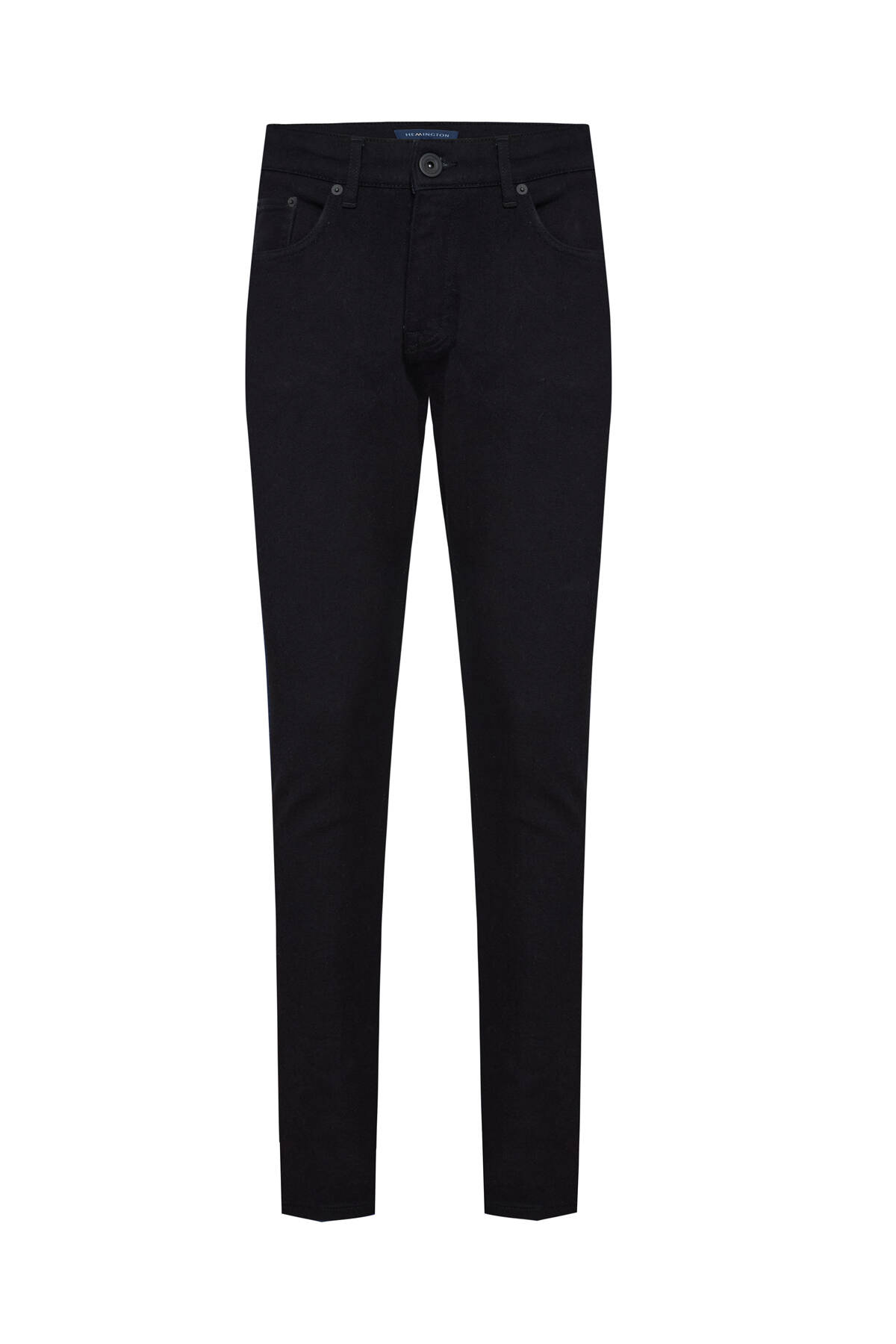 Kaşmir Karışım Kışlık Siyah Denim Pantolon