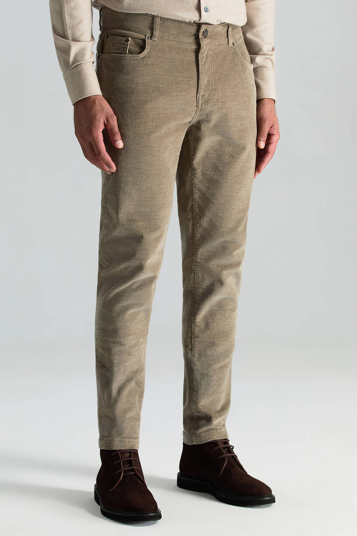 Kaşmir Pamuk Karışım 5 Cep Camel Pantolon