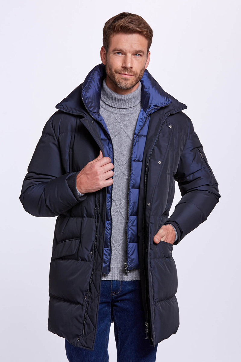 Hemington Kaz Tüyü Dolgulu Lacivert Parka. 1 Hemington Kaz Tüyü Dolgulu Lacivert Parka. 1