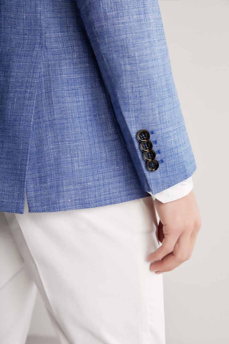 Hemington Keten-Yün Karışım Koyu Mavi Yazlık Blazer Ceket. 7 Hemington Keten-Yün Karışım Koyu Mavi Yazlık Blazer Ceket. 7