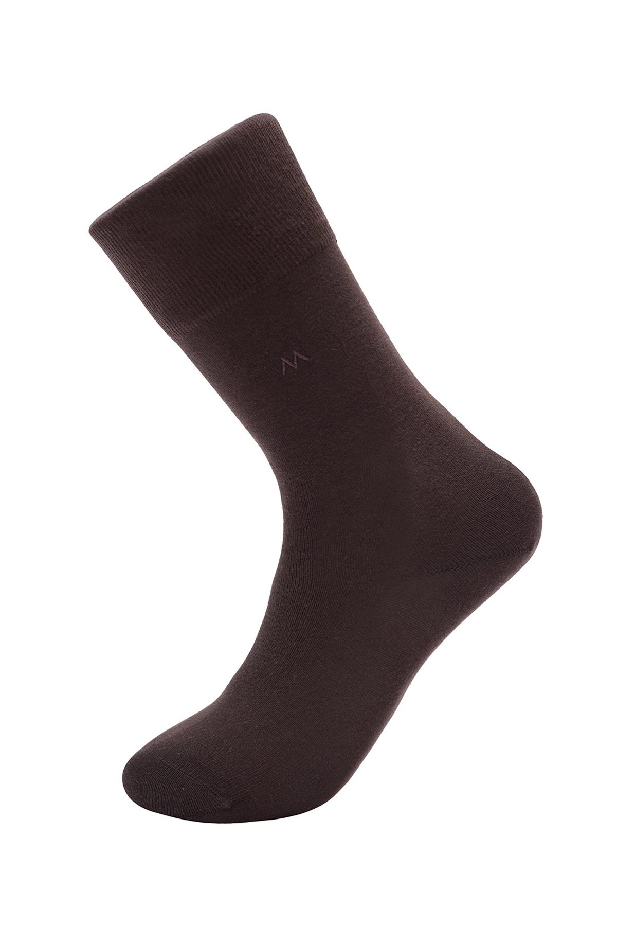 Koyu Kahverengi Pamuklu Çorap