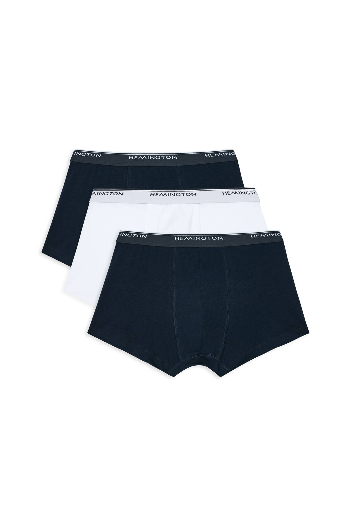 Lacivert Beyaz Lacivert Üçlü Boxer Seti