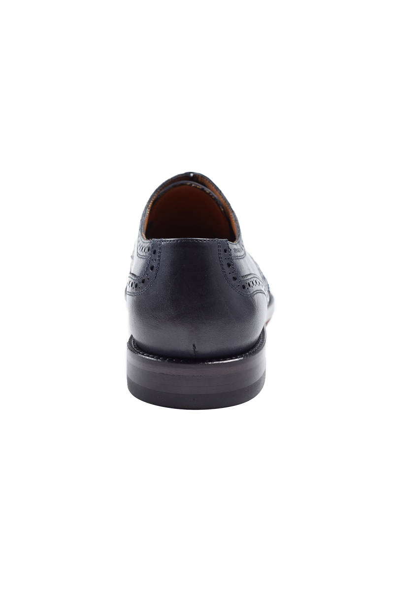 Hemington El Yapımı Lacivert Klasik Deri Ayakkabı. 4