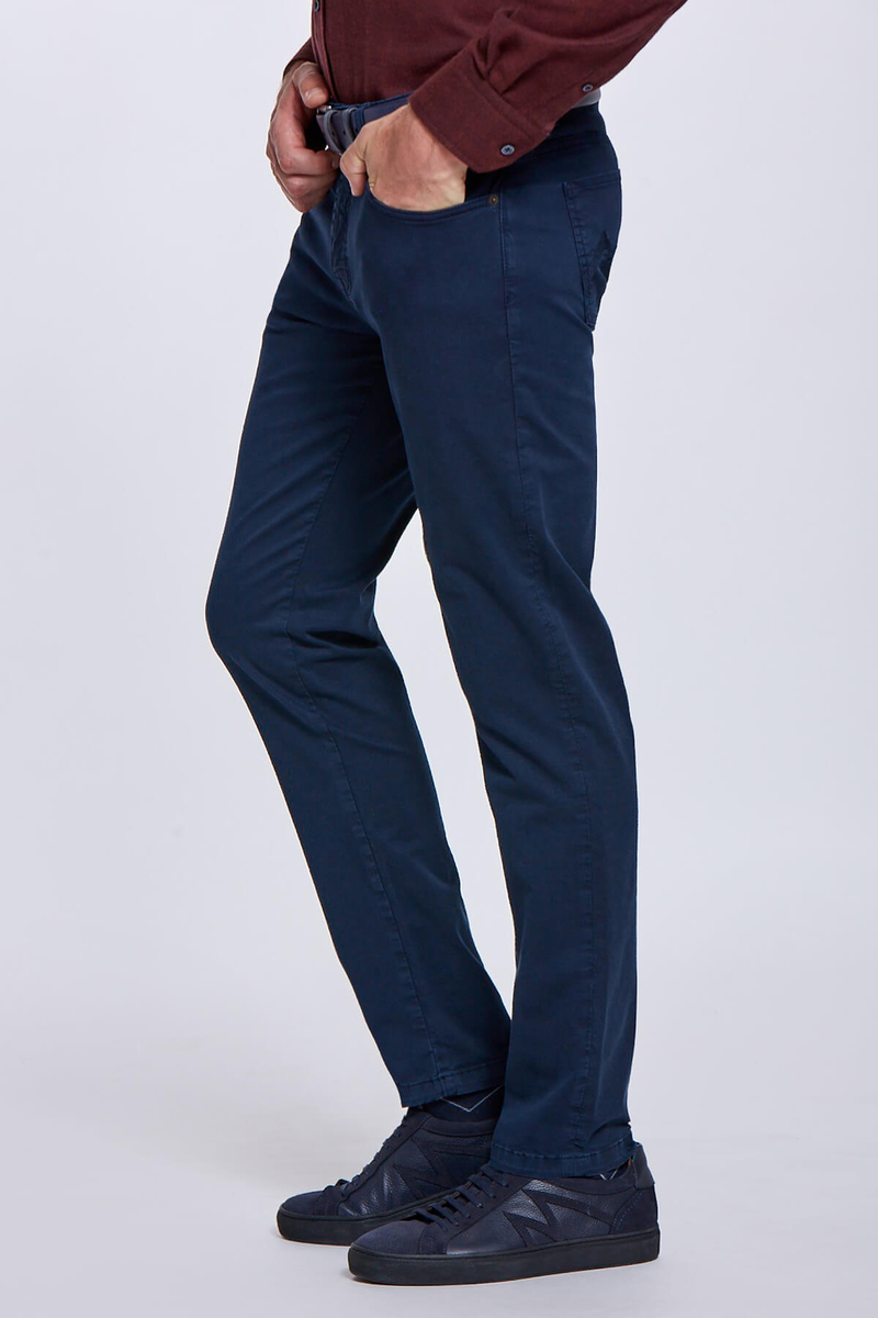 Hemington Slim Fit Lacivert 5 Cep Pantolon. 5