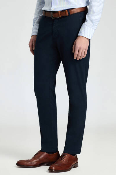 Lacivert Yazlık Chino Pantolon - Hemington (1)