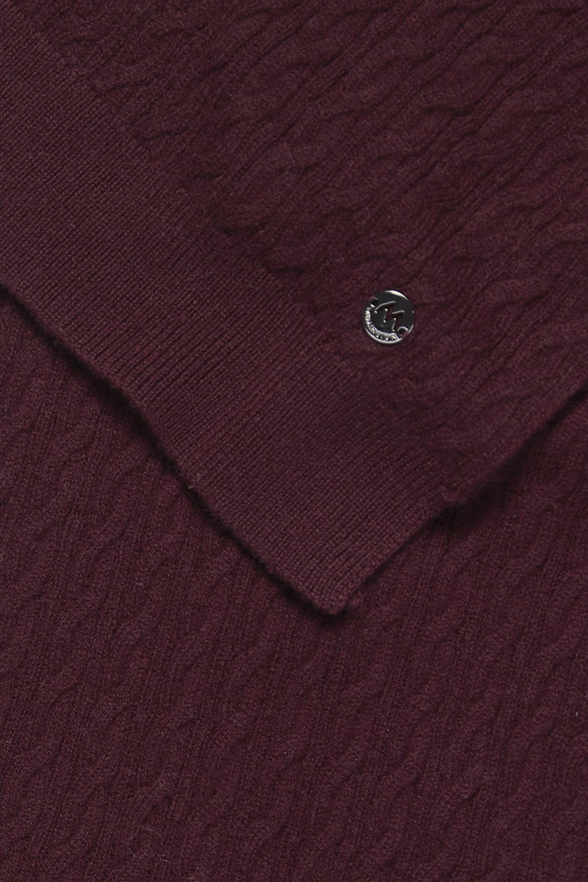 Lambswool Yün Bordo Çocuk Atkı