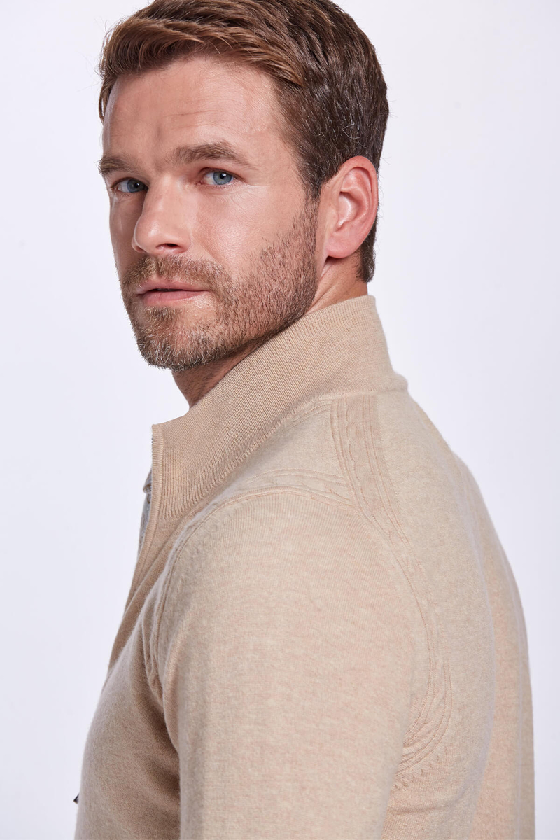 Hemington Lambswool Yün Fermuarlı Camel Hırka. 7 Hemington Lambswool Yün Fermuarlı Camel Hırka. 7