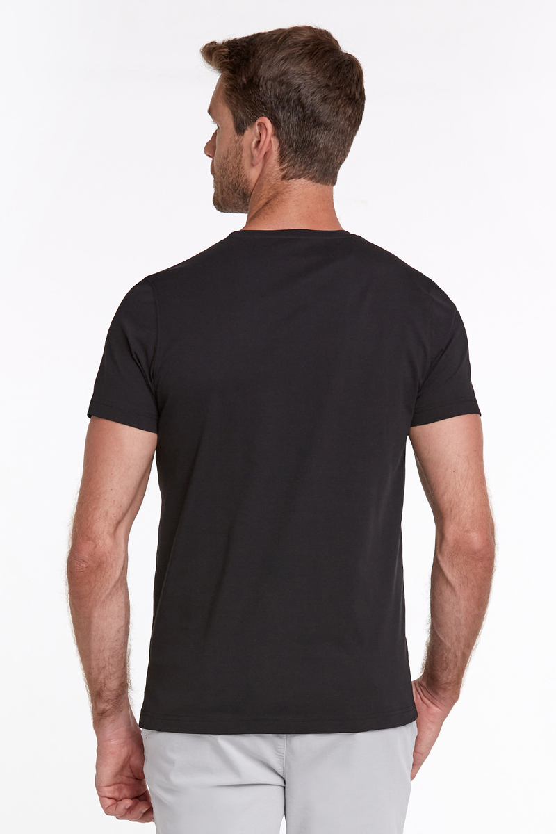 Hemington Logo Baskılı Siyah Bisiklet Yaka Pamuk T-Shirt. 6 Hemington Logo Baskılı Siyah Bisiklet Yaka Pamuk T-Shirt. 6
