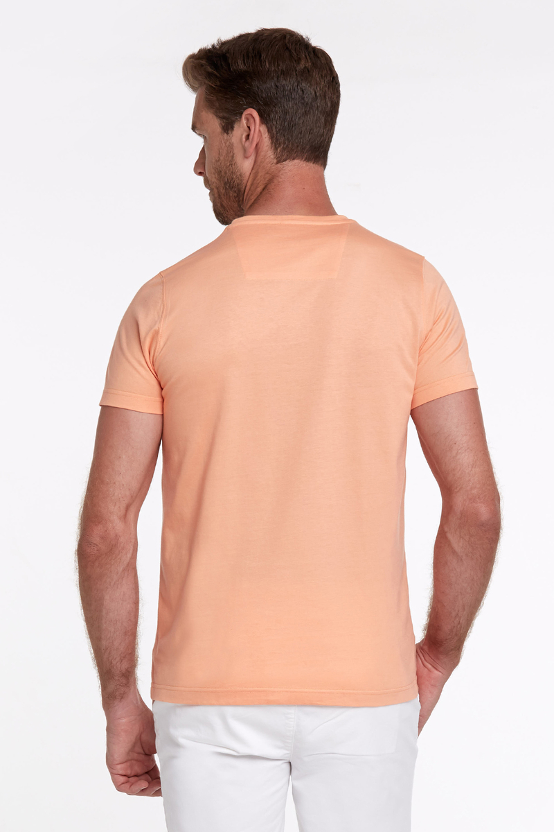 Hemington Logo Baskılı Turuncu Bisiklet Yaka Pamuk T-Shirt. 7 Hemington Logo Baskılı Turuncu Bisiklet Yaka Pamuk T-Shirt. 7
