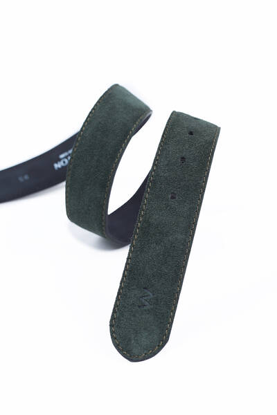 Haki El Yapımı Süet Kemer - 2