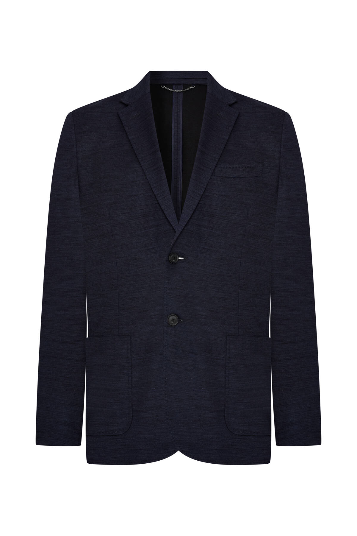 Lyocell Kumaş Lacivert Blazer Ceket
