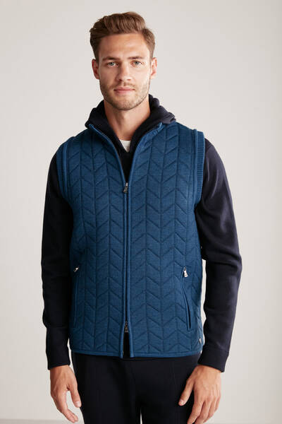 Mavi Activewear Merino Yün Triko Yelek