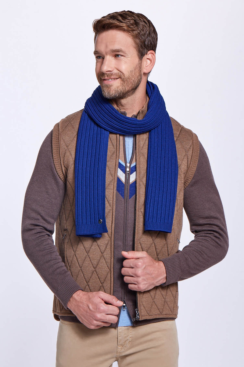 Hemington Merino Yün Koyu Mavi Atkı. 2 Hemington Merino Yün Koyu Mavi Atkı. 2
