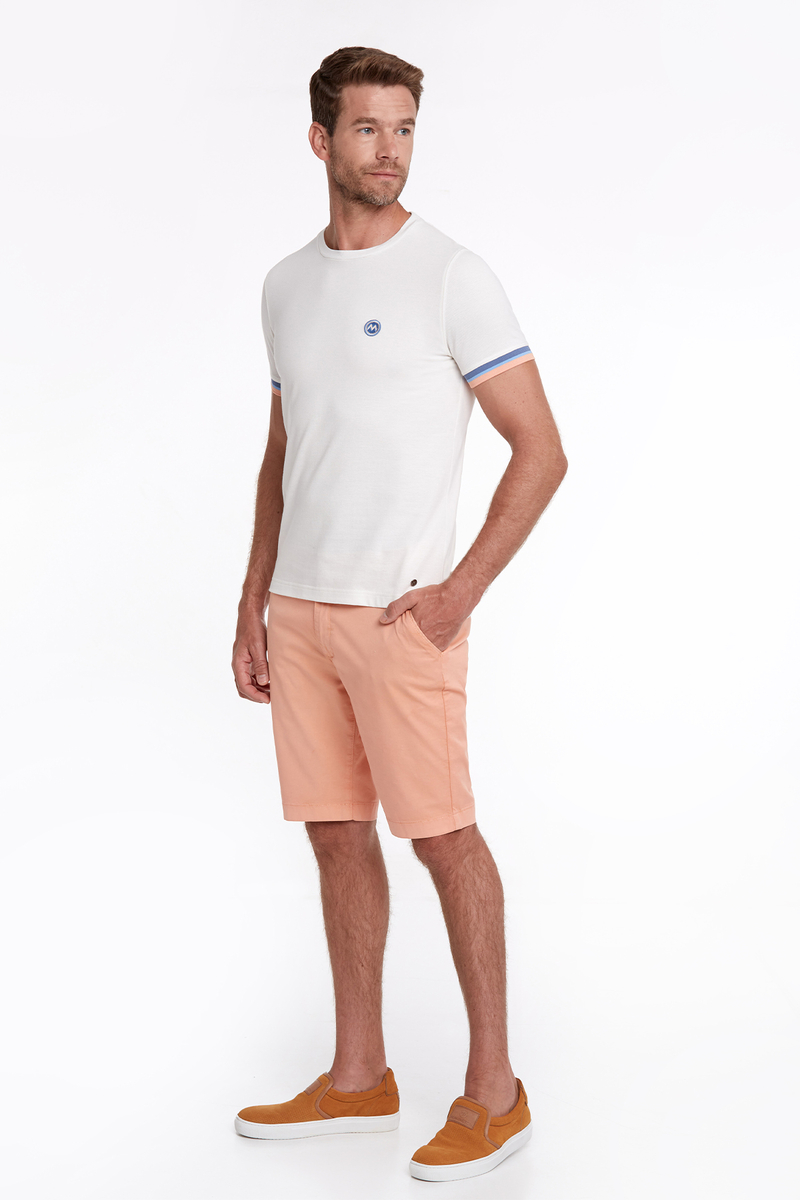 Hemington Nakış Logolu Pike Örgü Bisiklet Yaka Kırık Beyaz T-Shirt. 2 Hemington Nakış Logolu Pike Örgü Bisiklet Yaka Kırık Beyaz T-Shirt. 2