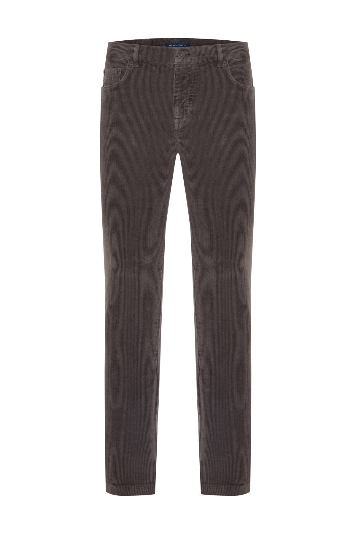 Pamuk Karışım 5 Cep Koyu Kahverengi Kadife Pantolon