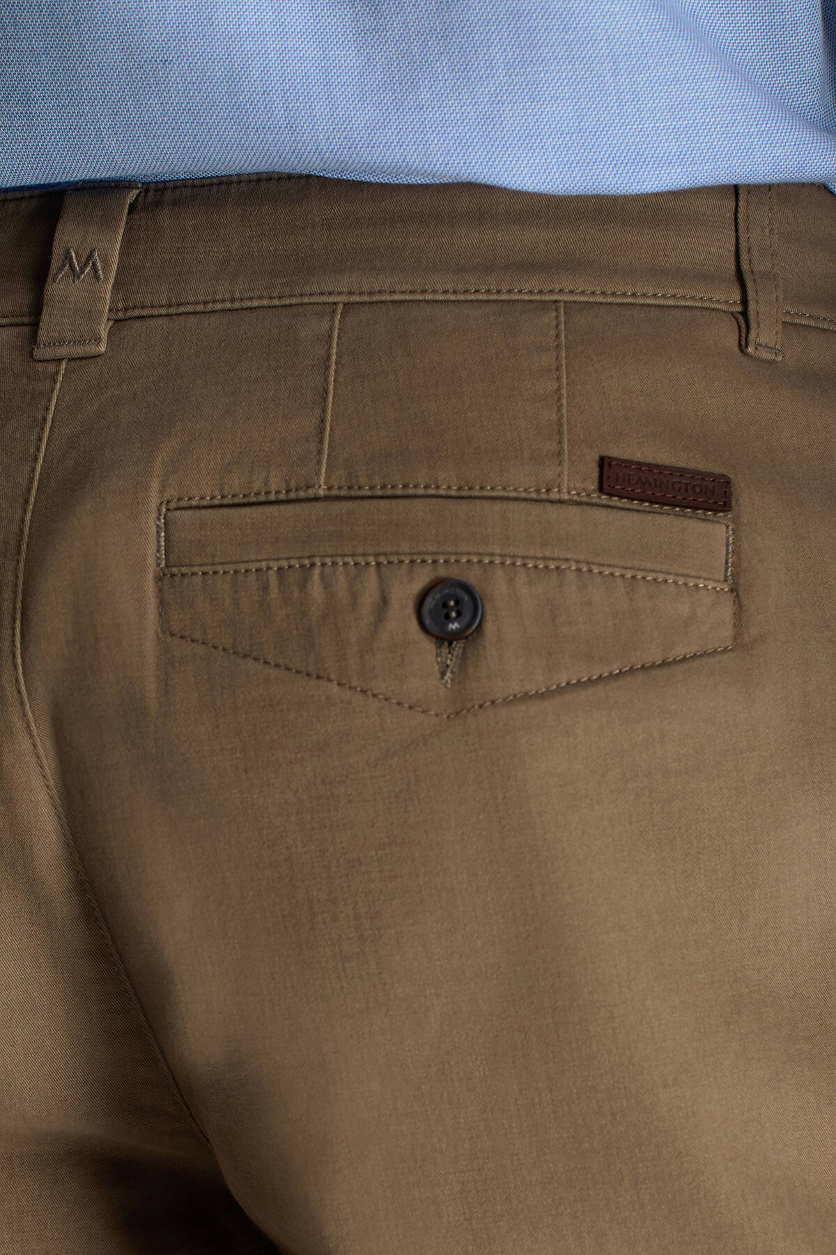 Pamuk Kaşmir Karışım Camel Chino Pantolon