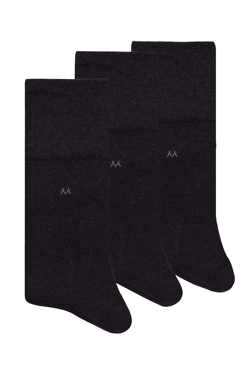Hemington Pamuklu Antrasit Üçlü Çorap Seti. 1