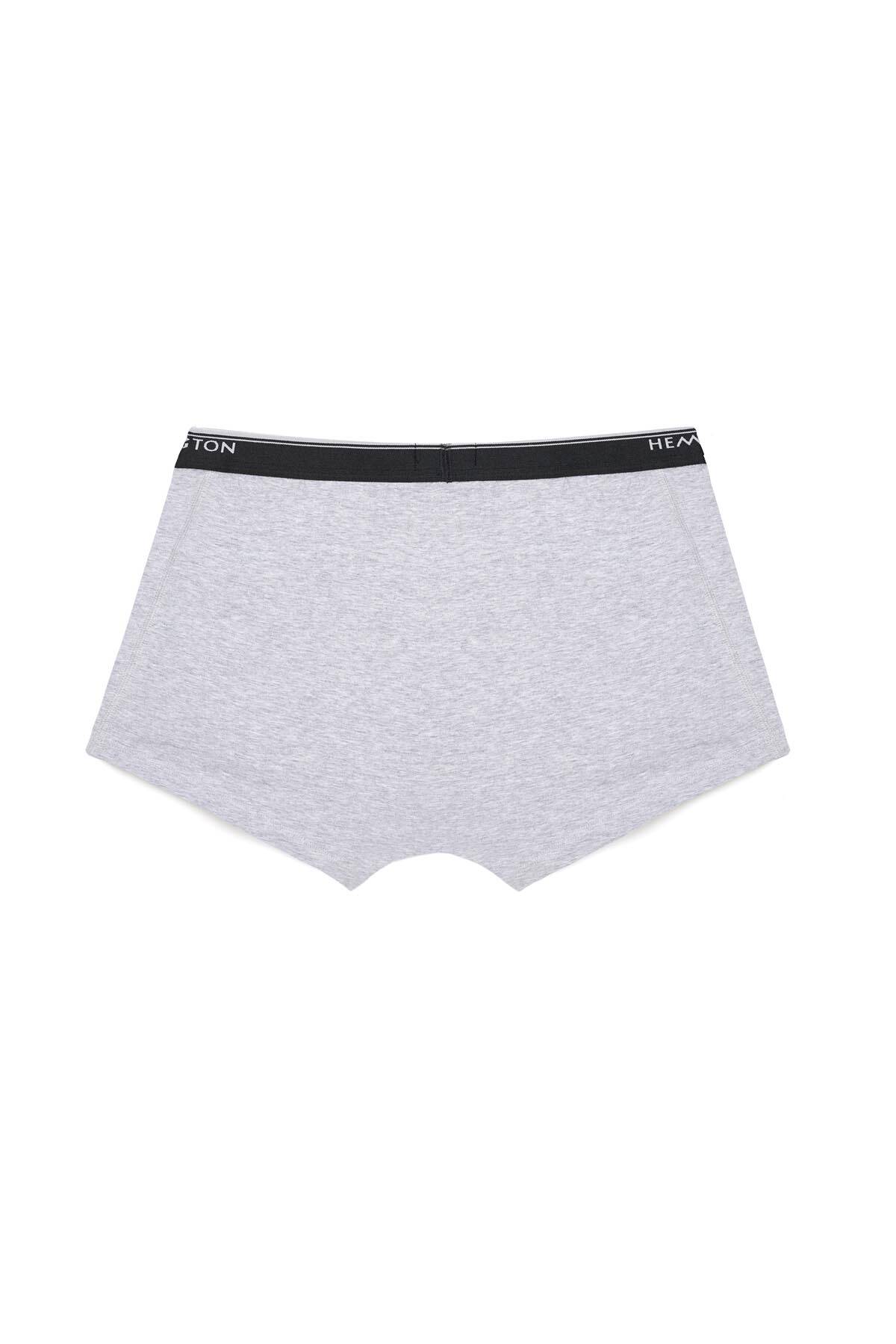 Pamuklu Gri Boxer