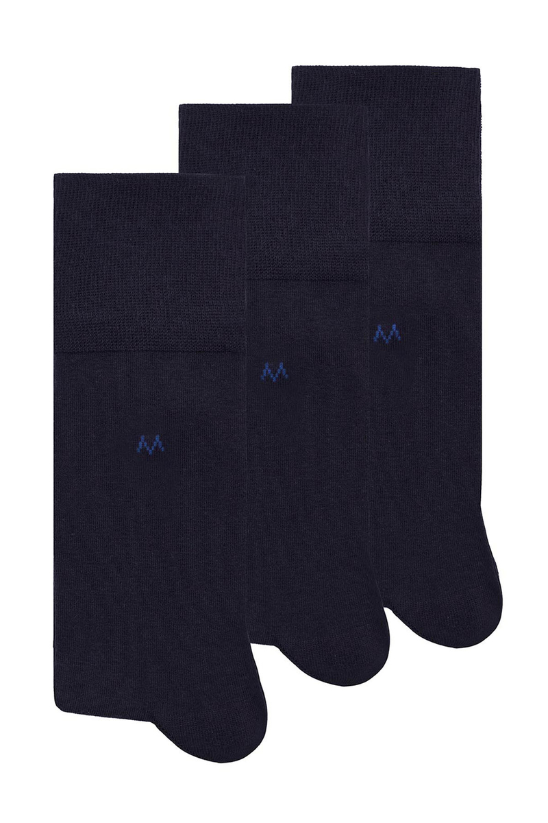 Hemington Pamuklu Lacivert Üçlü Çorap Seti. 1