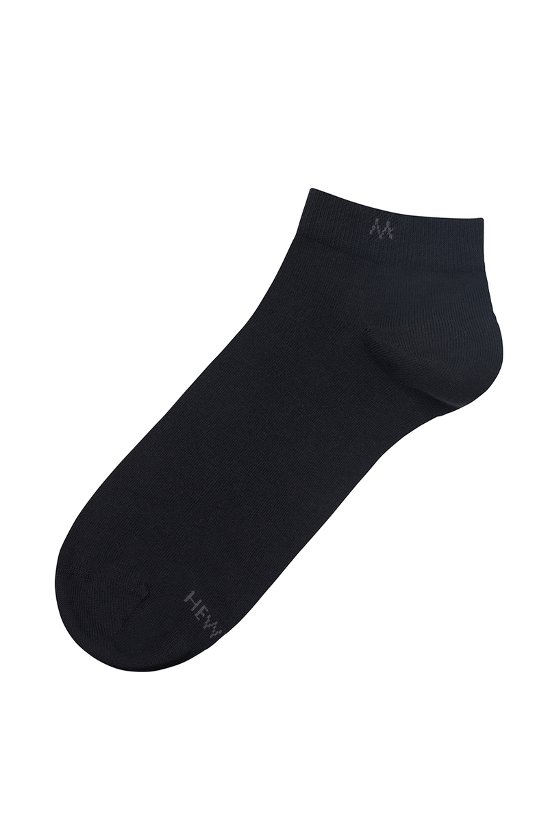 Hemington Pamuklu Siyah Kısa Sneaker Çorabı. 2
