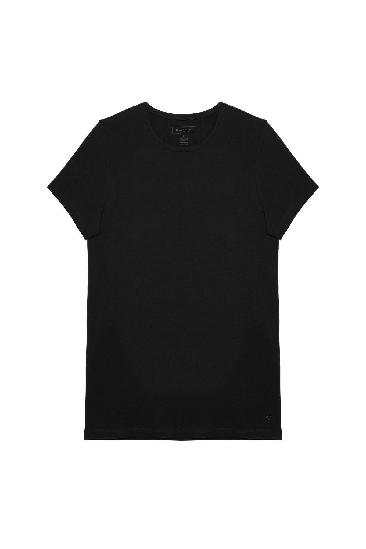 Pamuklu Siyah İç Giyim T-Shirt