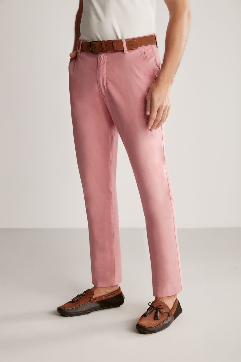 Hemington Pembe Yazlık Chino Pantolon. 3