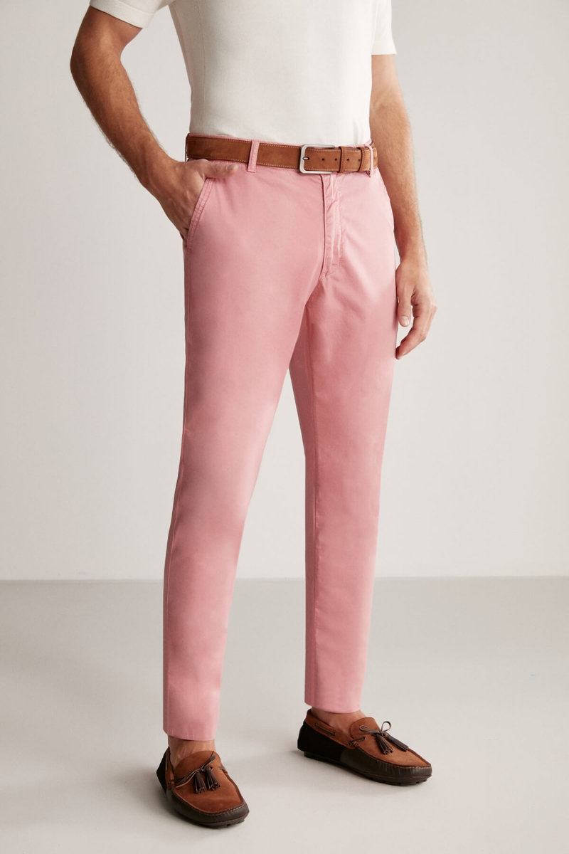 Hemington Pembe Yazlık Chino Pantolon. 4