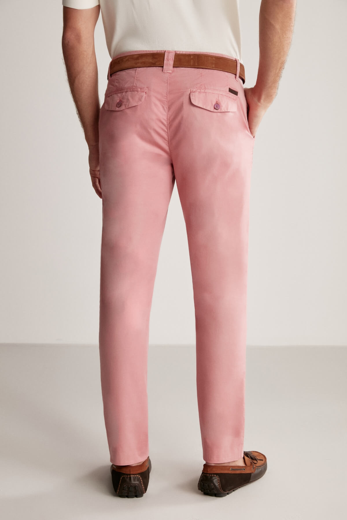 Pembe Yazlık Chino Pantolon