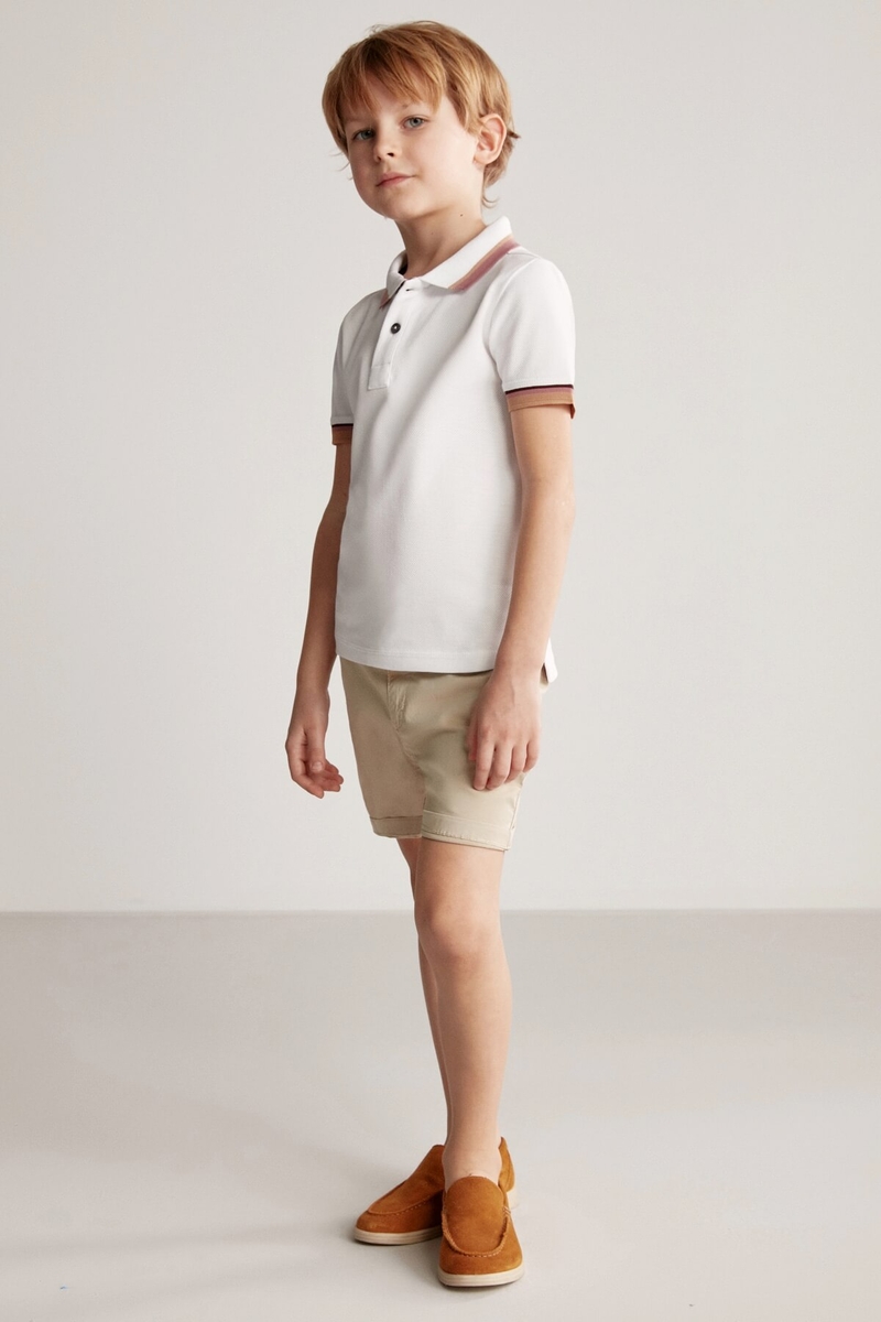 Hemington Pike Pamuk Beyaz Çocuk Polo T-Shirt. 3 Hemington Pike Pamuk Beyaz Çocuk Polo T-Shirt. 3