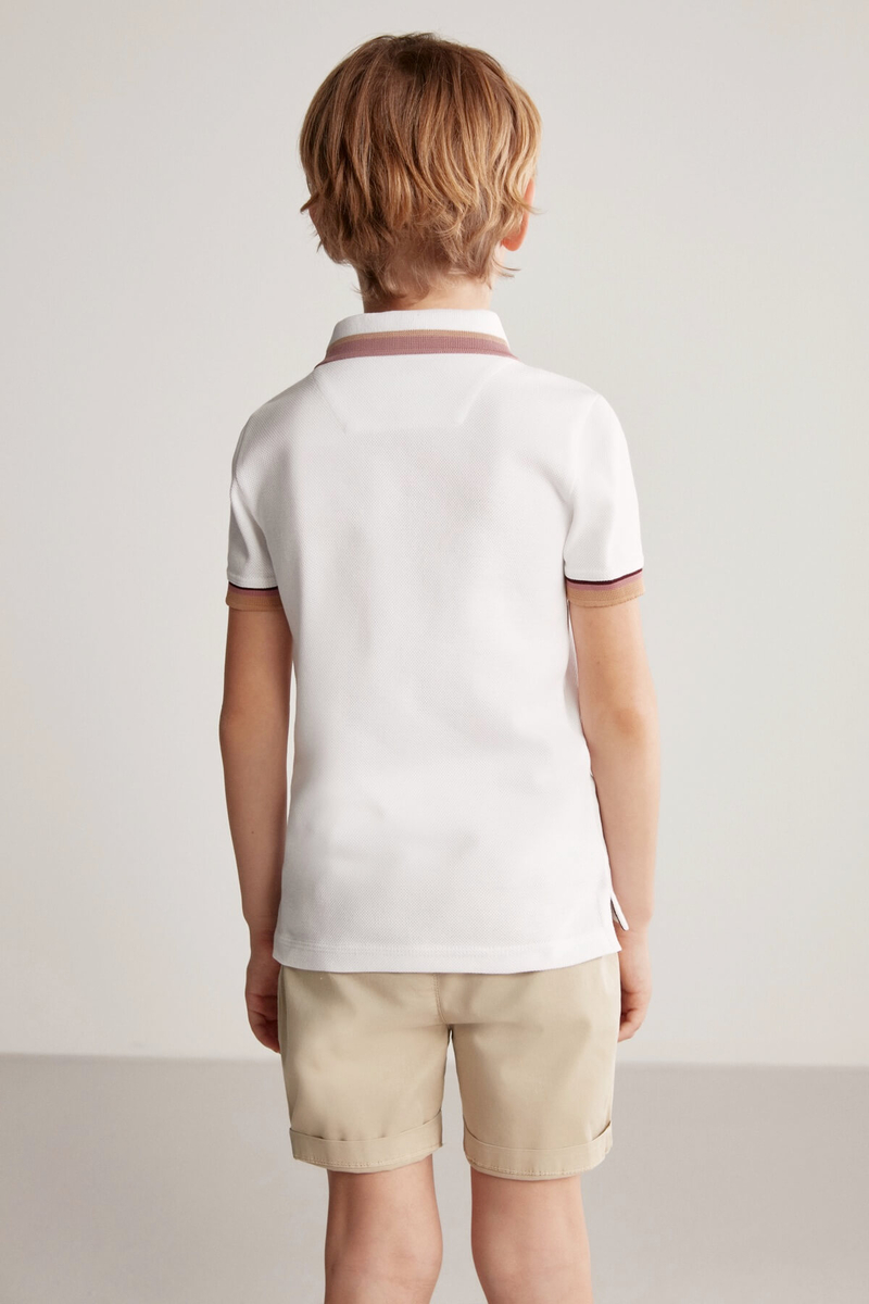 Hemington Pike Pamuk Beyaz Çocuk Polo T-Shirt. 5