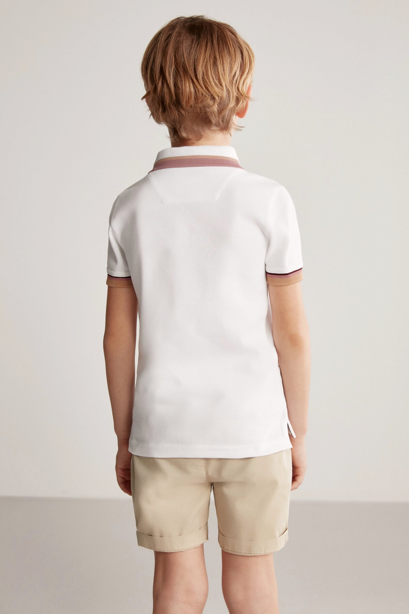 Hemington Pike Pamuk Beyaz Çocuk Polo T-Shirt. 5 Hemington Pike Pamuk Beyaz Çocuk Polo T-Shirt. 5
