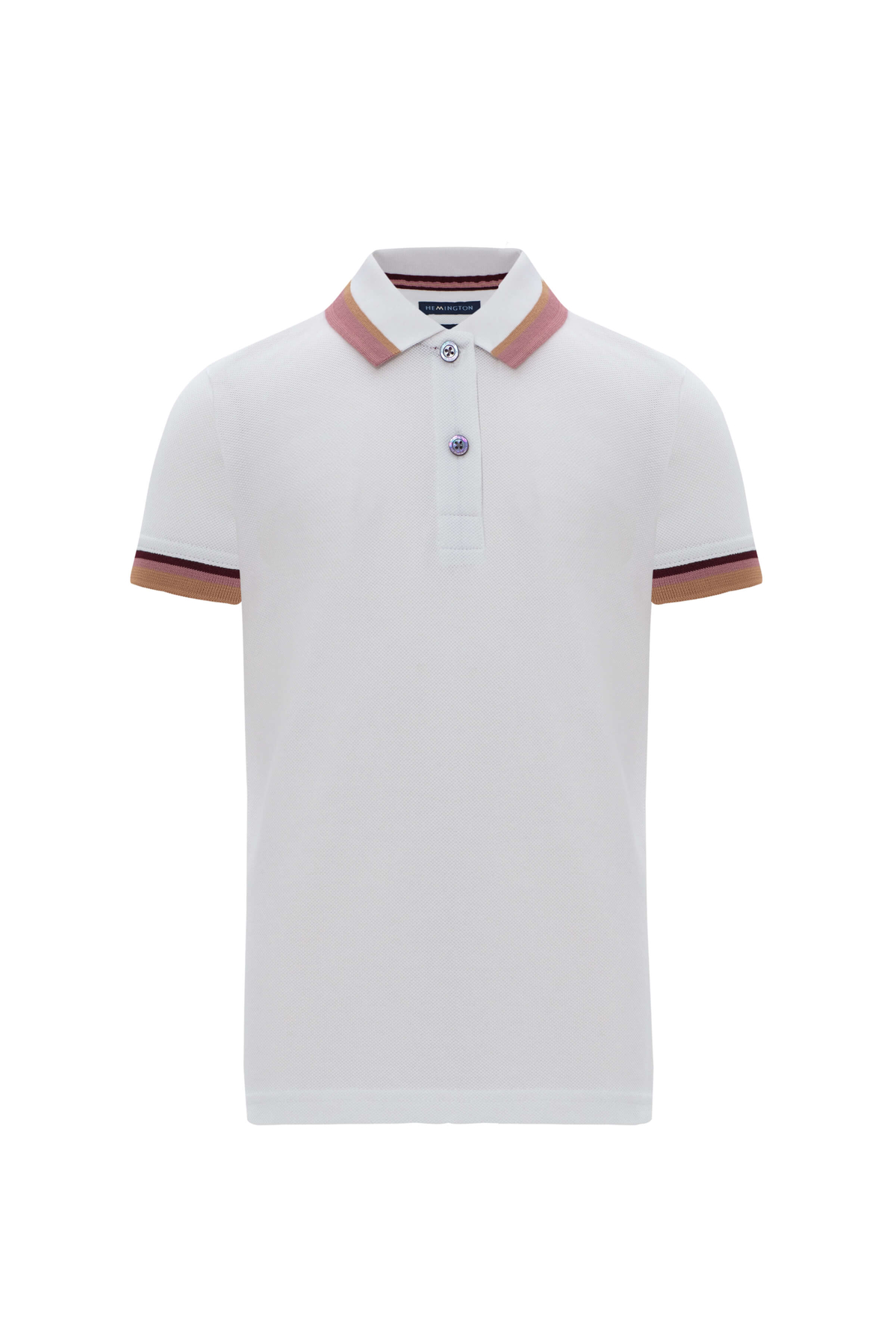 Pike Pamuk Beyaz Çocuk Polo T-Shirt