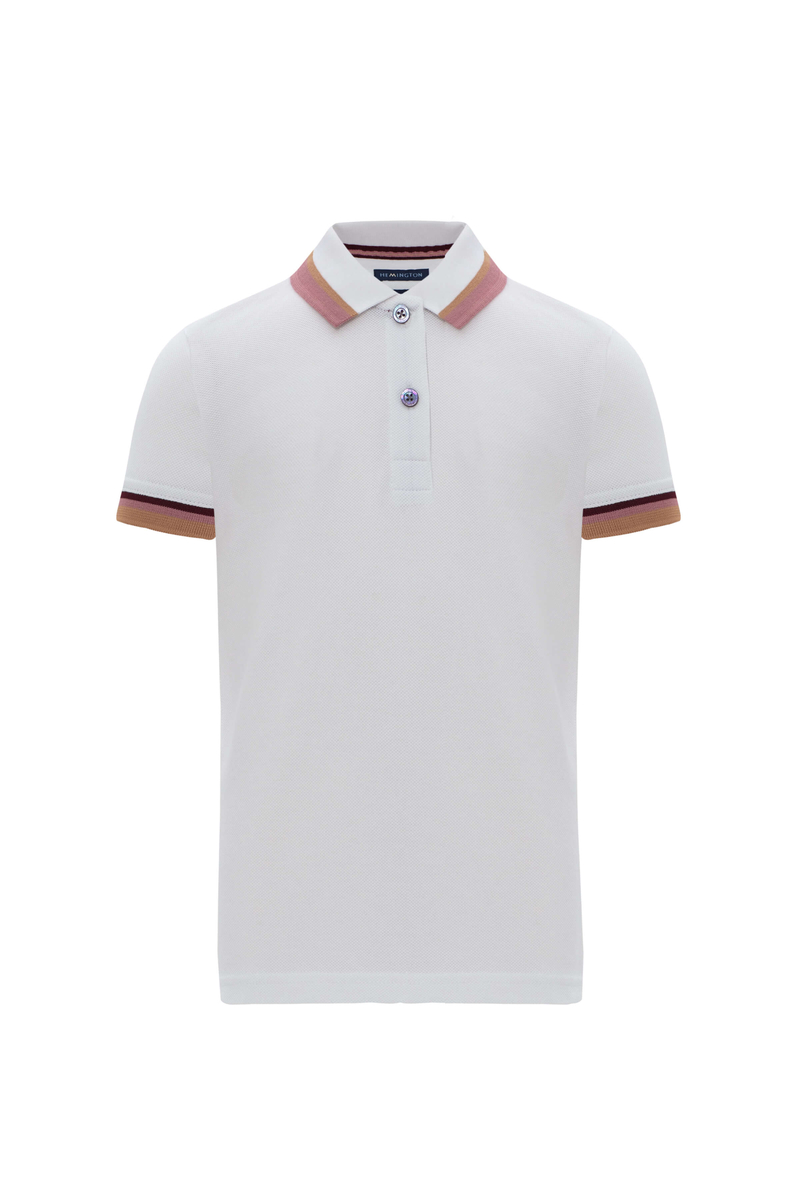 Hemington Pike Pamuk Beyaz Çocuk Polo T-Shirt. 7