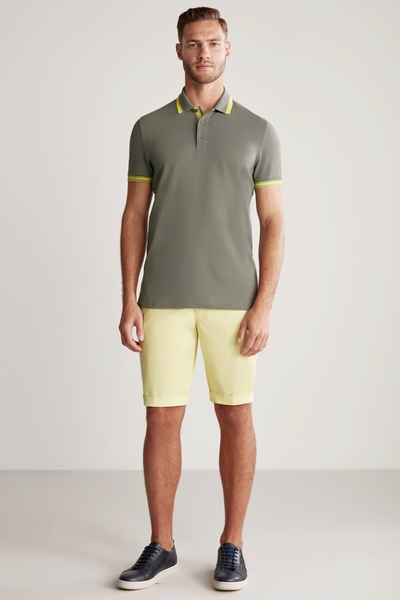 Pike Pamuk Haki Polo T-Shirt