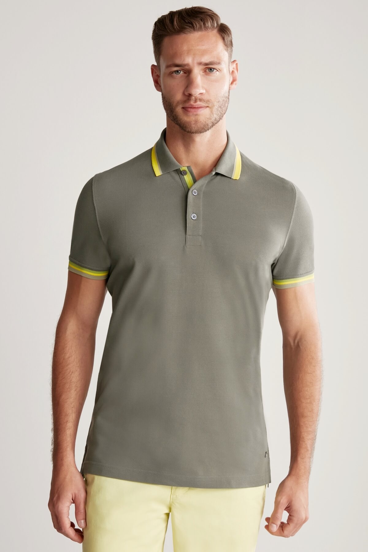 Pike Pamuk Haki Polo T-Shirt