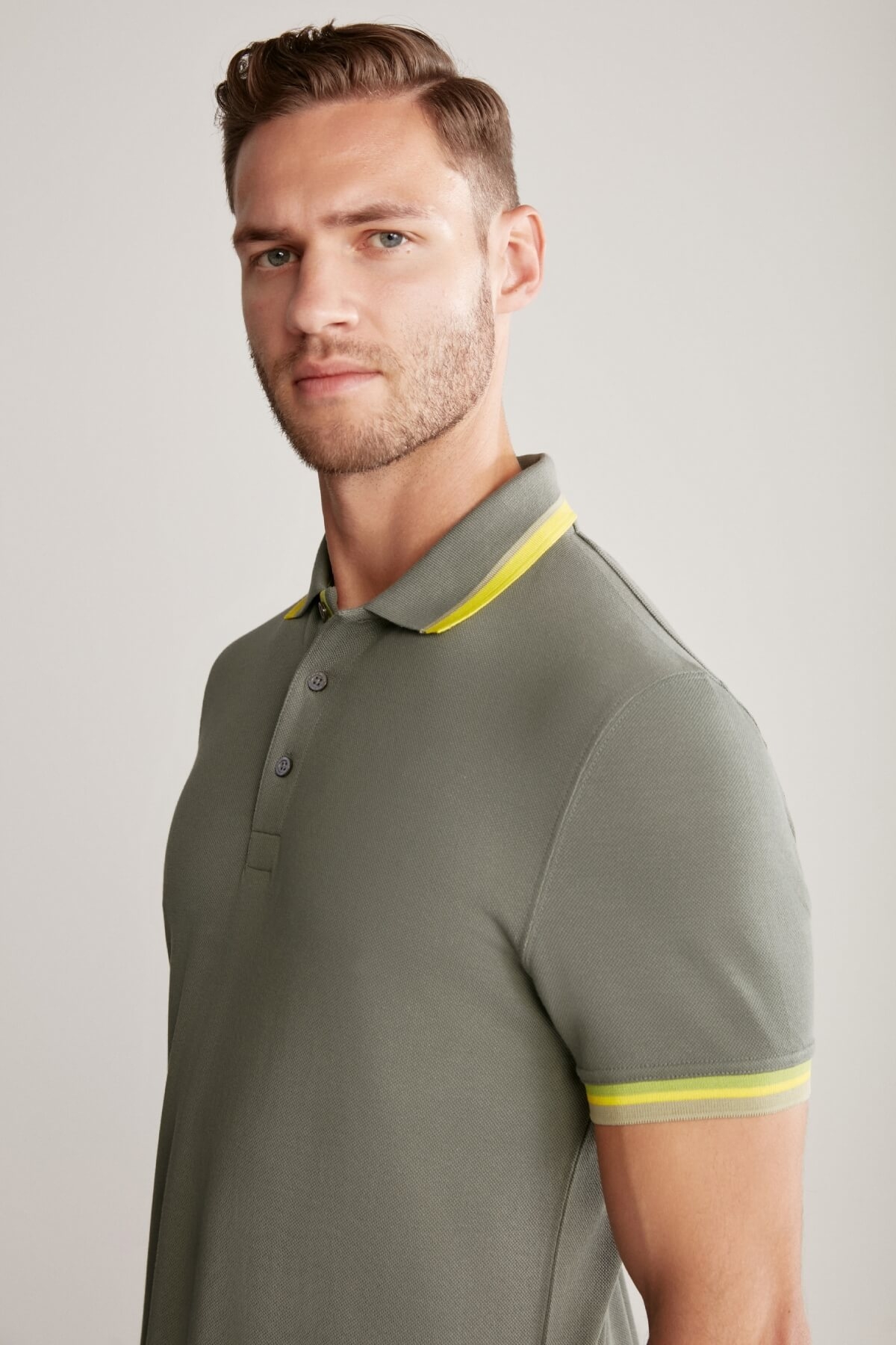 Pike Pamuk Haki Polo T-Shirt