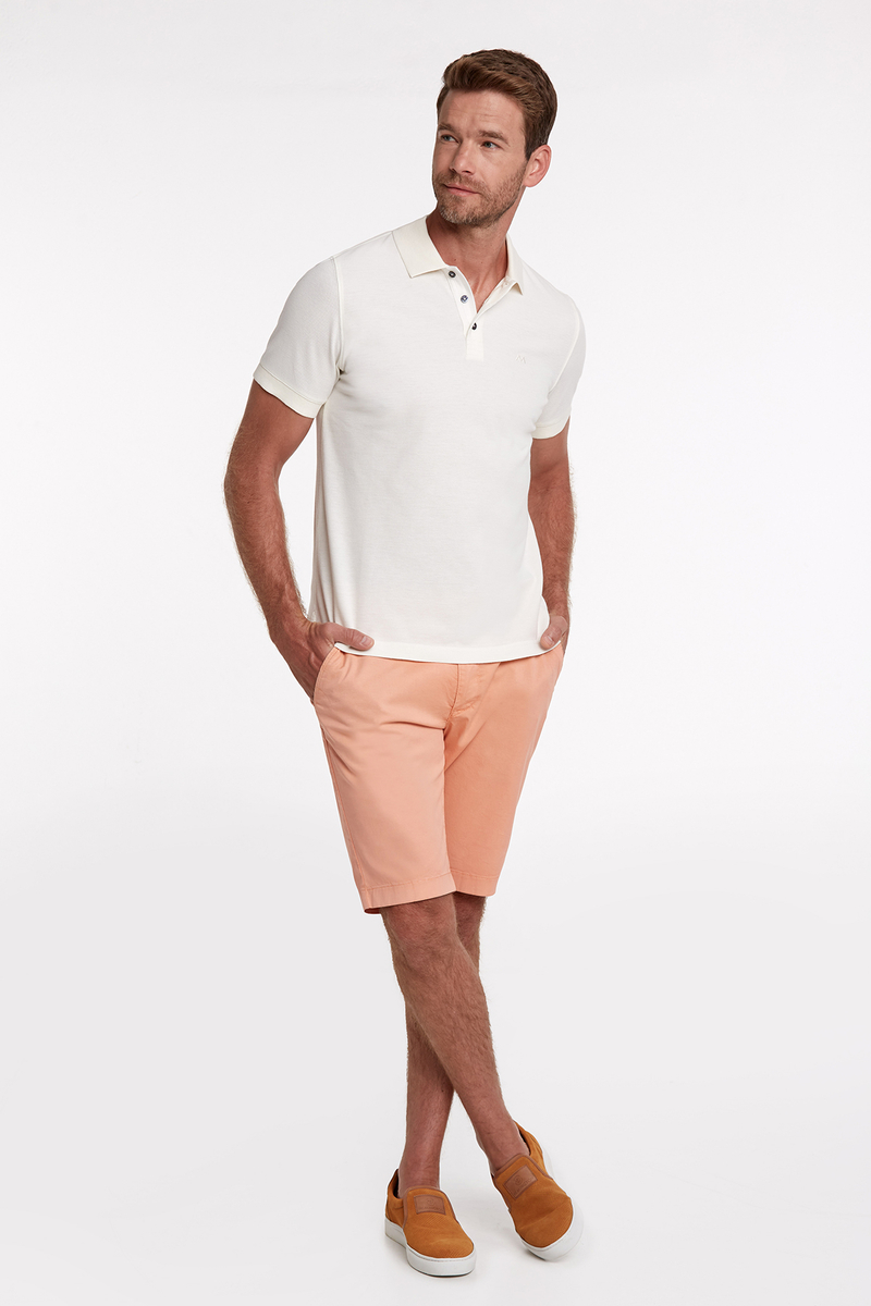 Hemington Pike Pamuk Kırık Beyaz Polo T-Shirt. 1 Hemington Pike Pamuk Kırık Beyaz Polo T-Shirt. 1