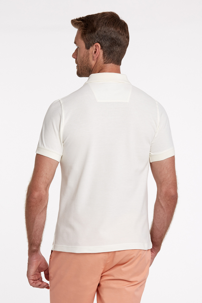 Hemington Pike Pamuk Kırık Beyaz Polo T-Shirt. 6