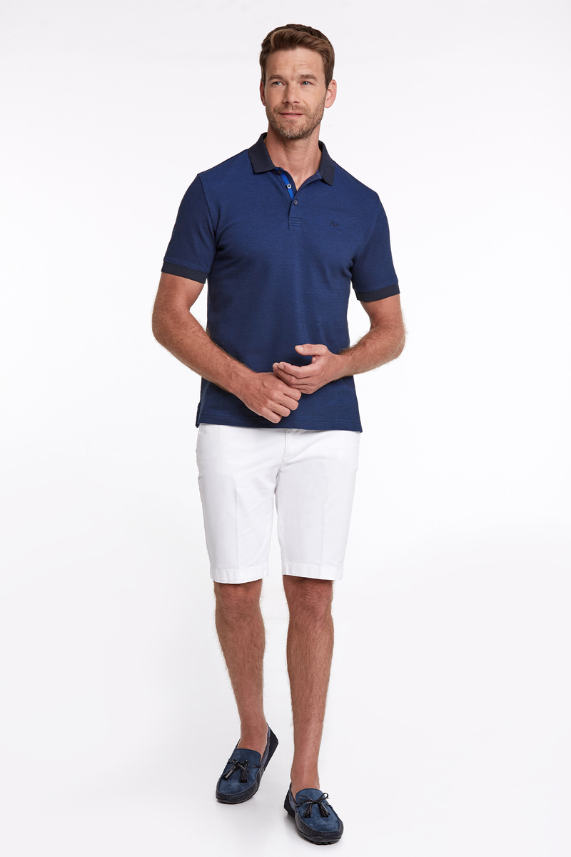 Hemington Pike Pamuk Lacivert Polo T-Shirt. 2