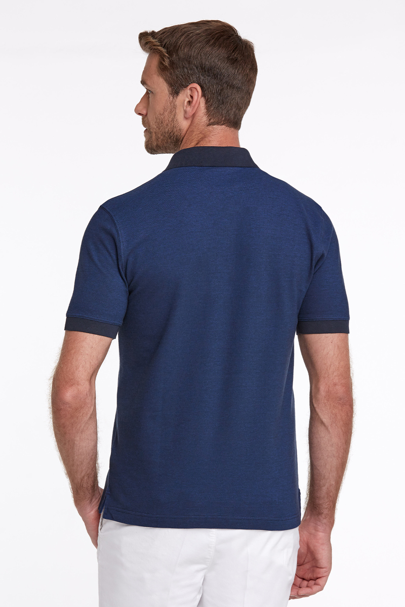 Hemington Pike Pamuk Lacivert Polo T-Shirt. 4