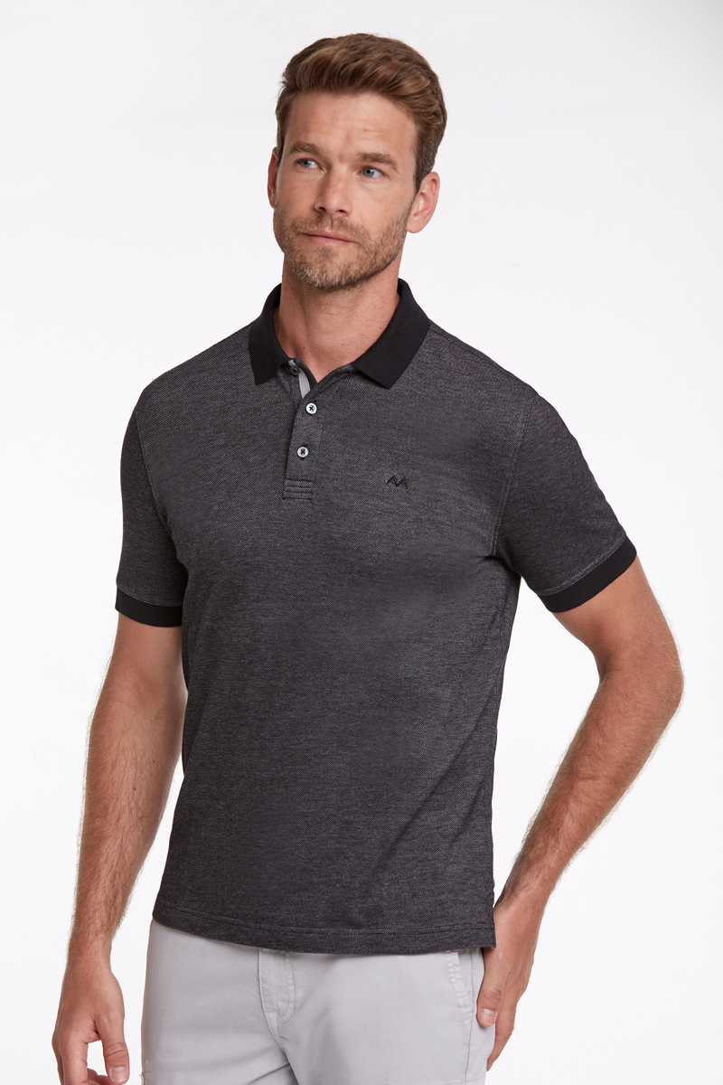 Hemington Pike Pamuk Siyah Polo T-Shirt. 1