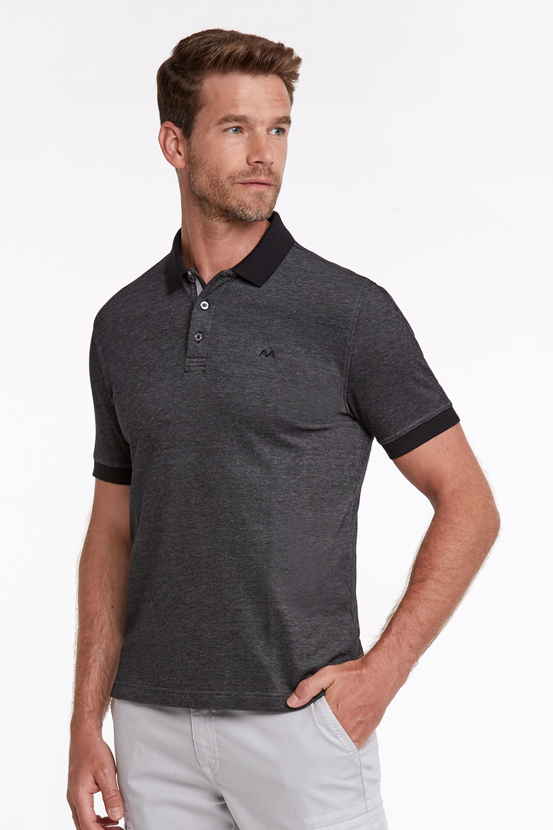 Hemington Pike Pamuk Siyah Polo T-Shirt. 3