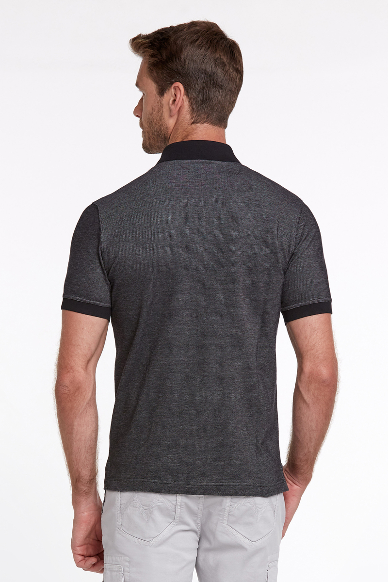 Hemington Pike Pamuk Siyah Polo T-Shirt. 4