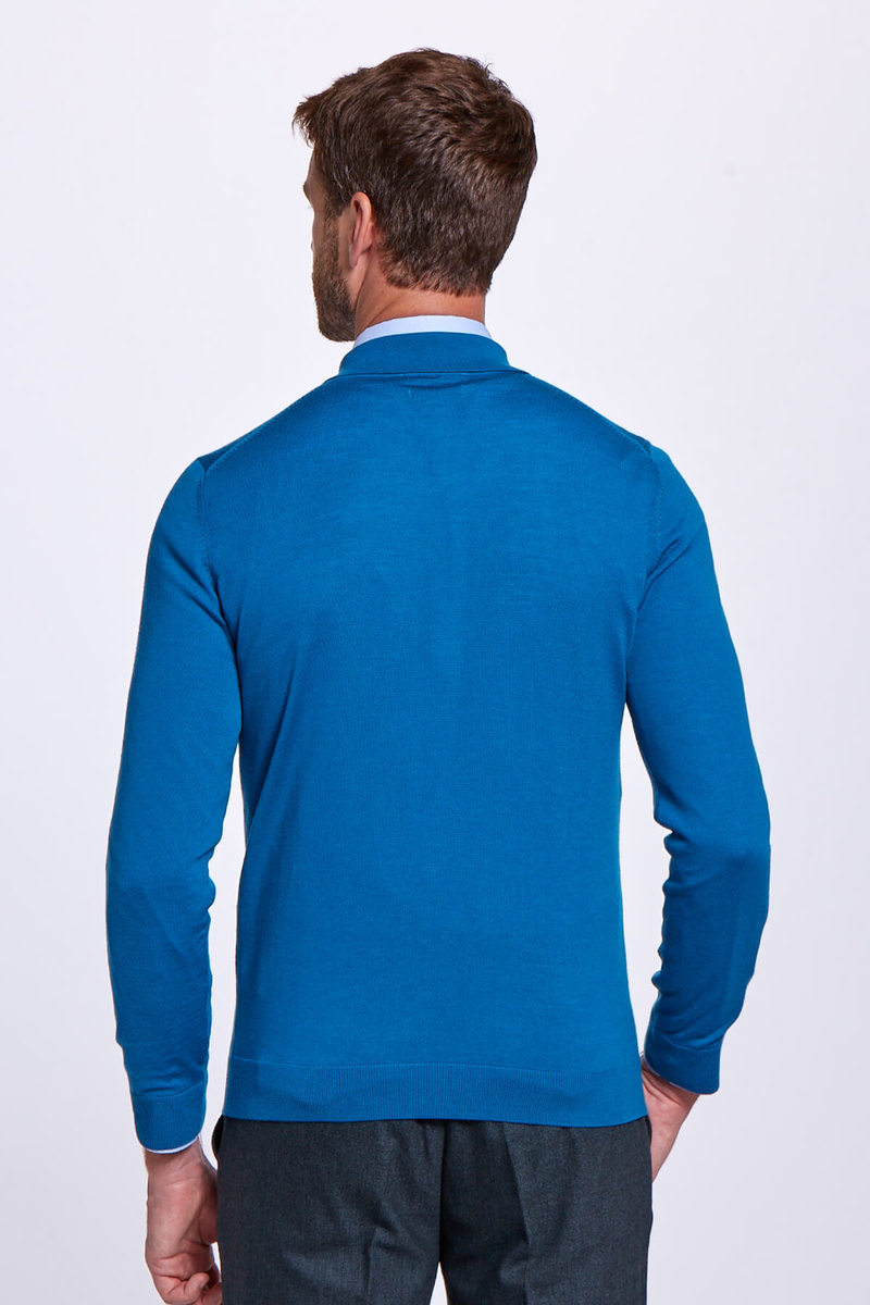 Hemington Polo Yaka Merino Yün Petrol Yeşili Triko. 4 Hemington Polo Yaka Merino Yün Petrol Yeşili Triko. 4