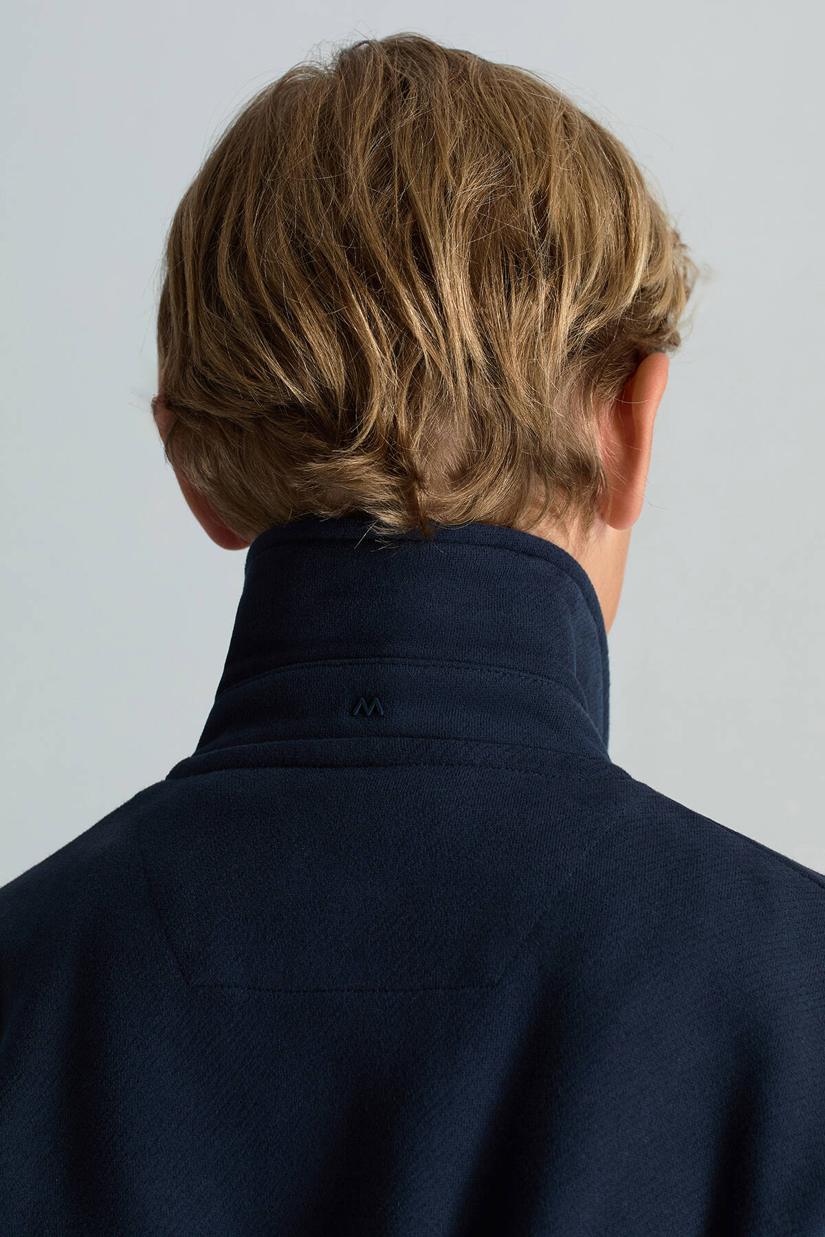 Saf Pamuk Metal Düğmeli Lacivert Spor Çocuk Ceket