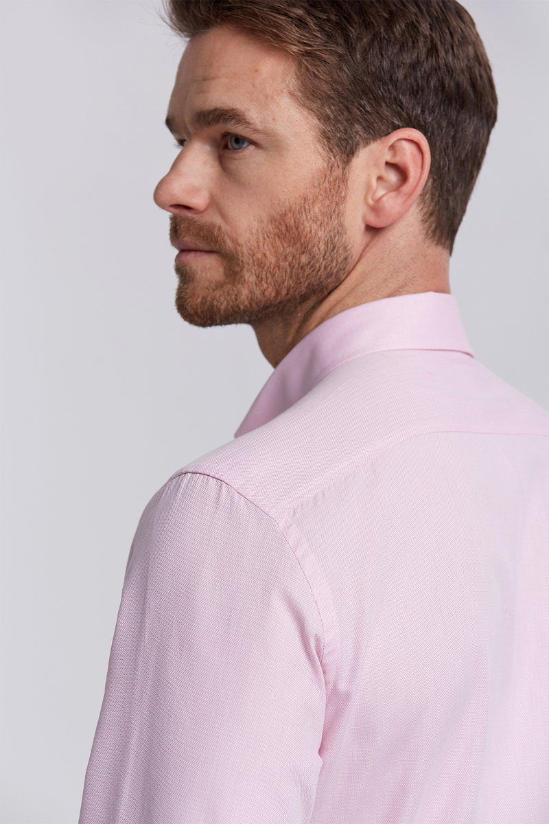 Hemington Saf Pamuk Pembe İnce Oxford Gömlek. 6 Hemington Saf Pamuk Pembe İnce Oxford Gömlek. 6
