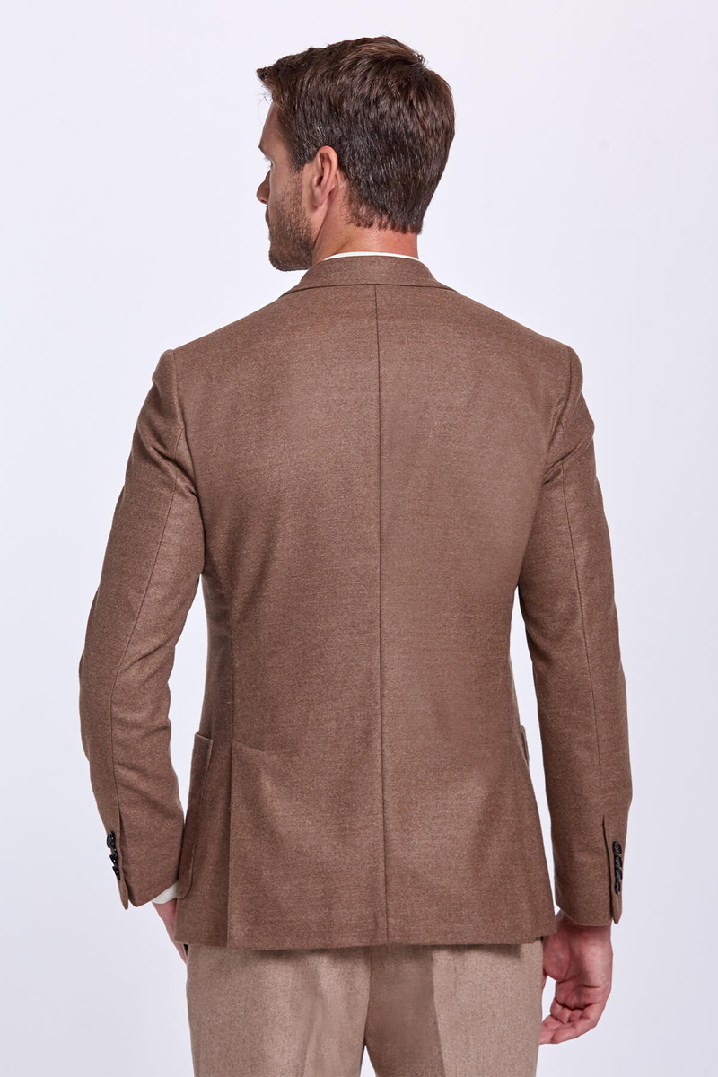 Hemington Saf Yün Camel Blazer Ceket. 4