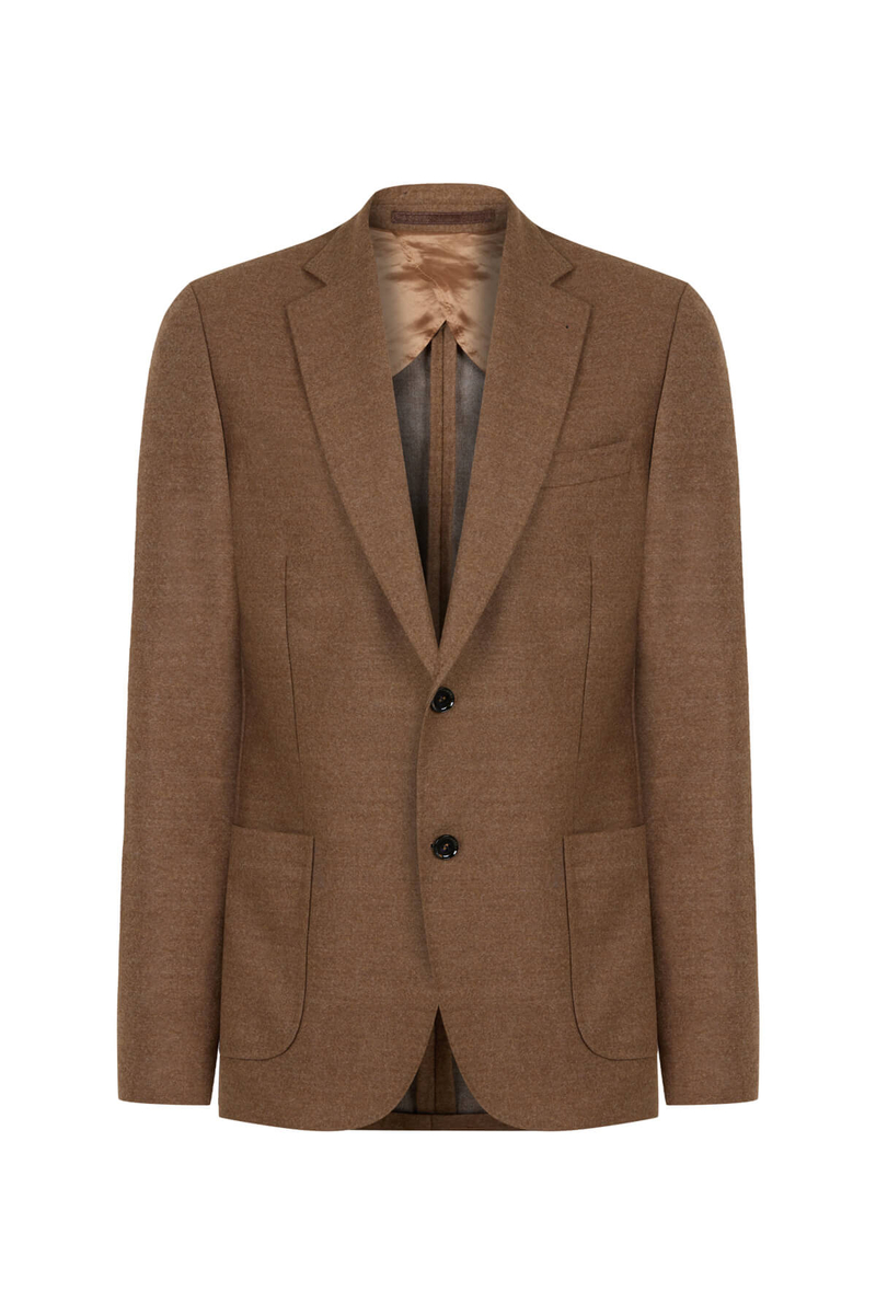 Hemington Saf Yün Camel Blazer Ceket. 7