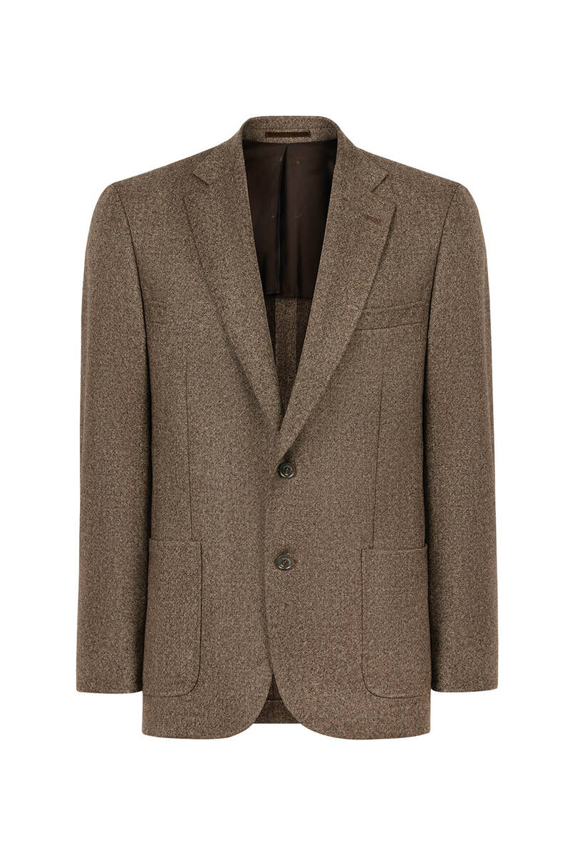 Hemington Saf Yün Tütün Rengi Blazer Ceket. 9 Hemington Saf Yün Tütün Rengi Blazer Ceket. 9