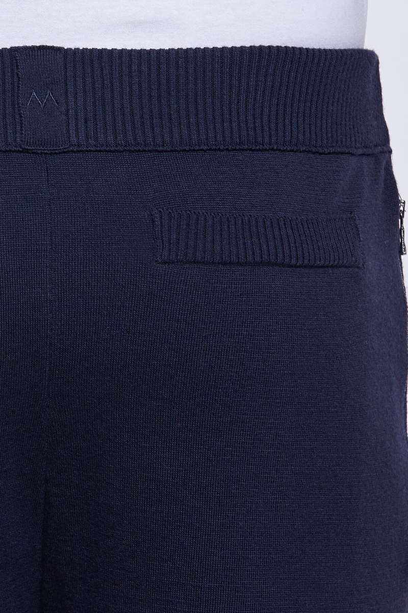 Hemington Şerit Detaylı Lacivert Merino Yün Triko Pantolon. 8 Hemington Şerit Detaylı Lacivert Merino Yün Triko Pantolon. 8